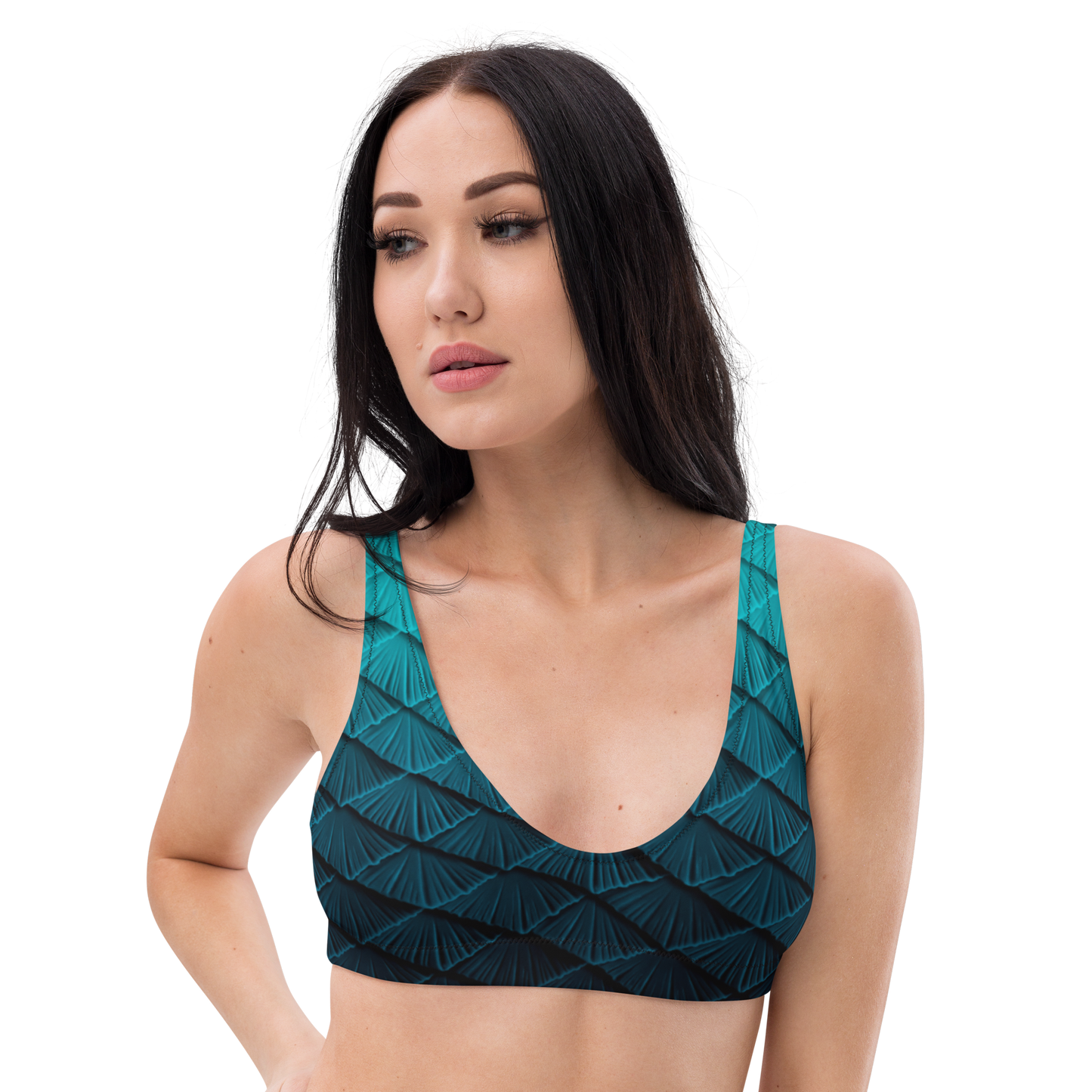 Threadfins Scale Padded Bikini Top