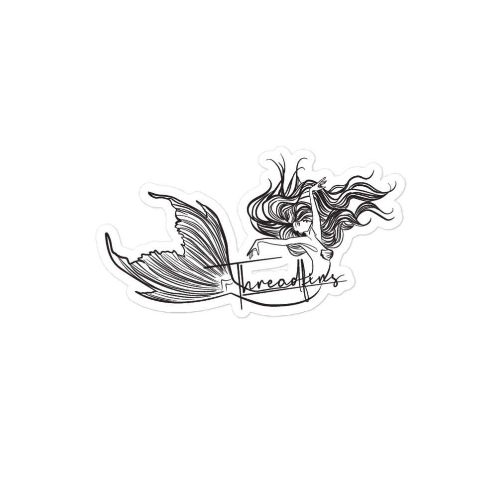 Threadfins Mermaid Kiss Cut Stickers