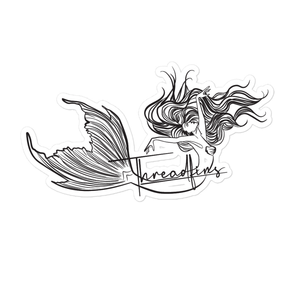 Threadfins Mermaid Kiss Cut Stickers
