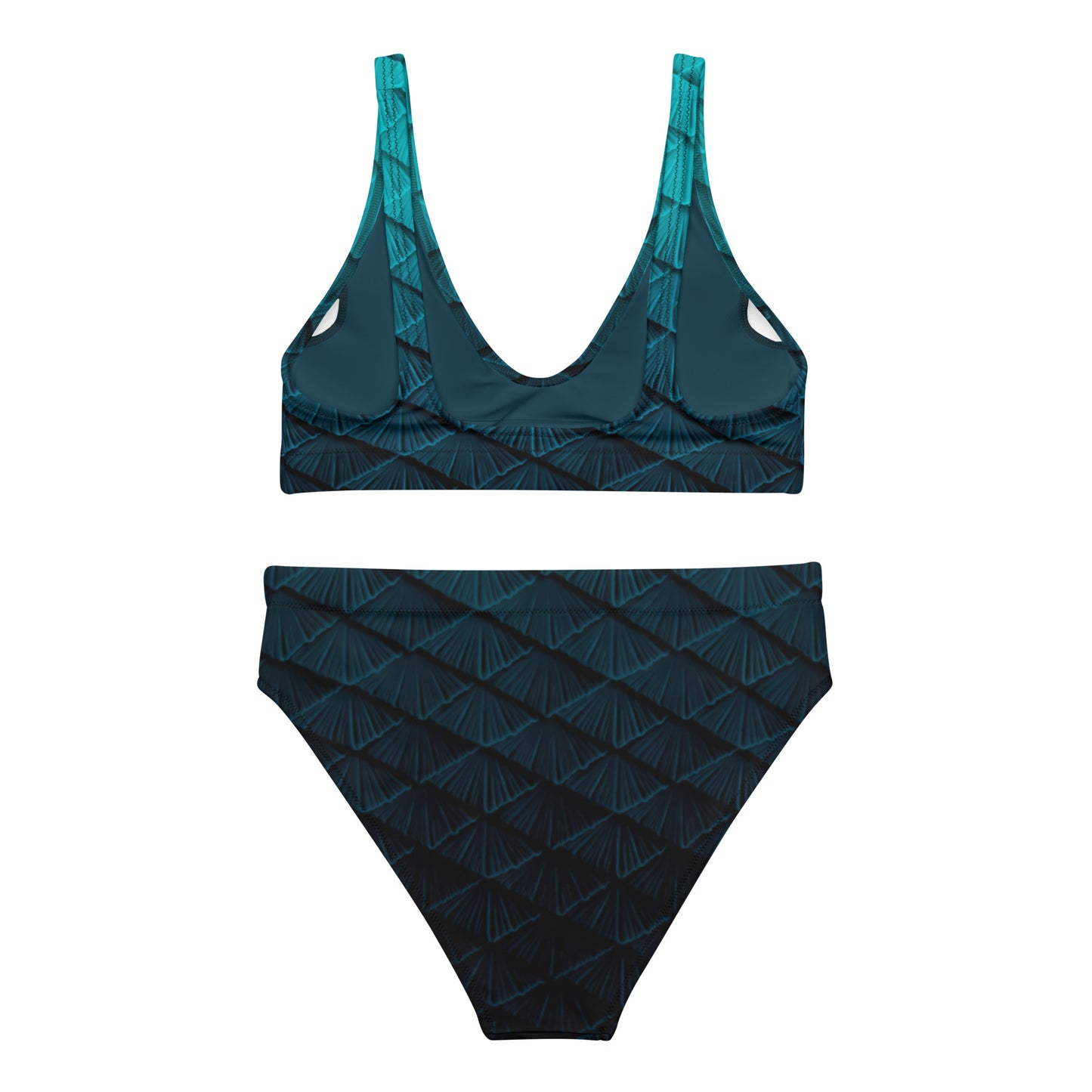 Threadfins Scale High Waisted Bikini Set