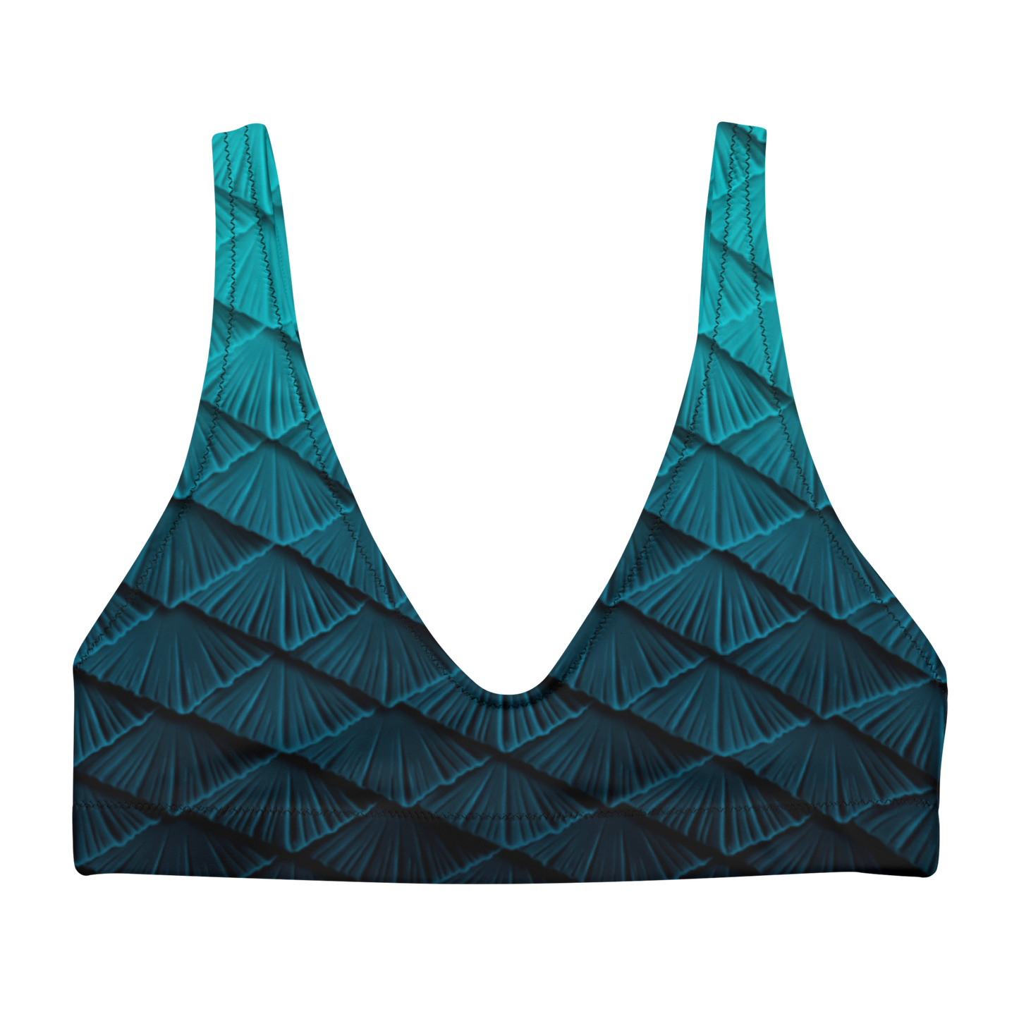 Threadfins Scale Padded Bikini Top